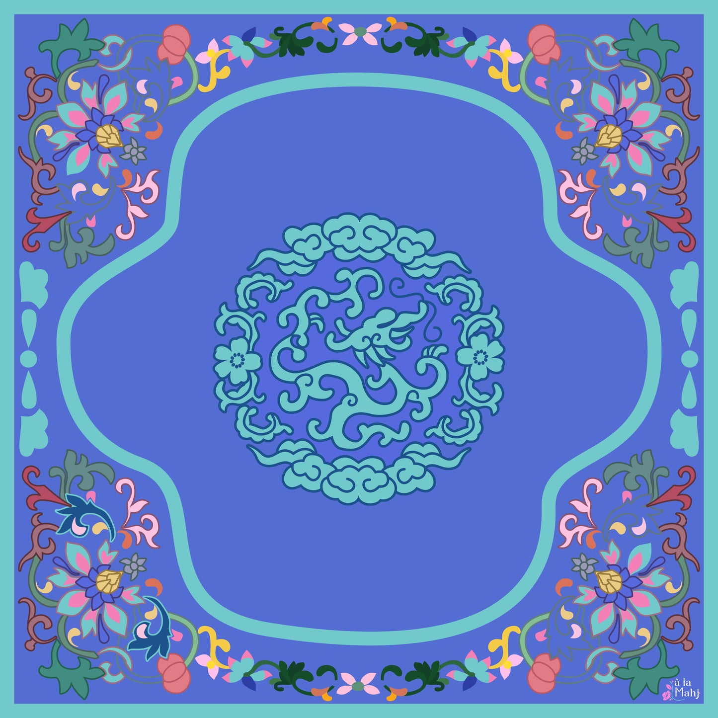 Mat - Brocade in Bloom Mahjong Mat (Oopsie!)