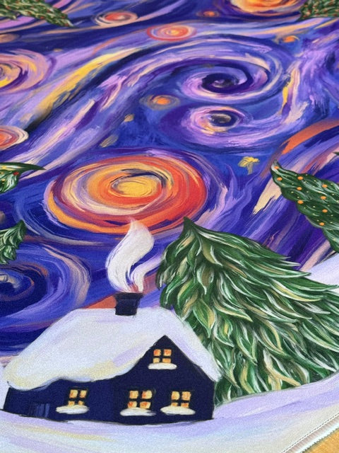 Mat - Starry Winter Night Mahjong Mat