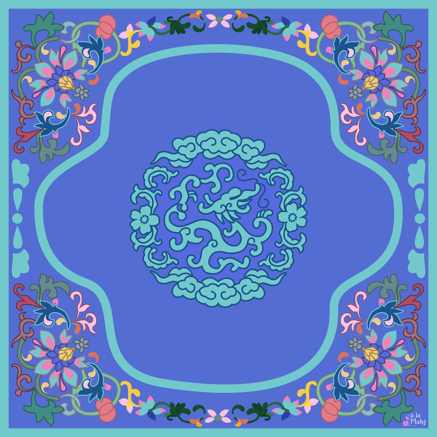 Mat - Brocade in Bloom Mahjong Mat (PRE-ORDER ONLY)
