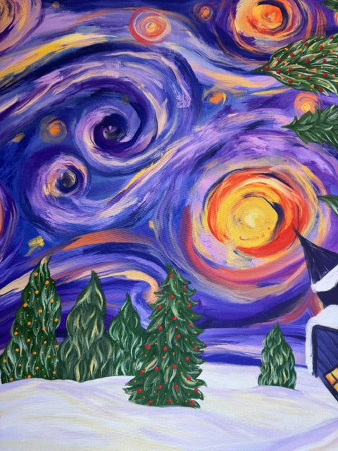 Mat - Starry Winter Night Mahjong Mat